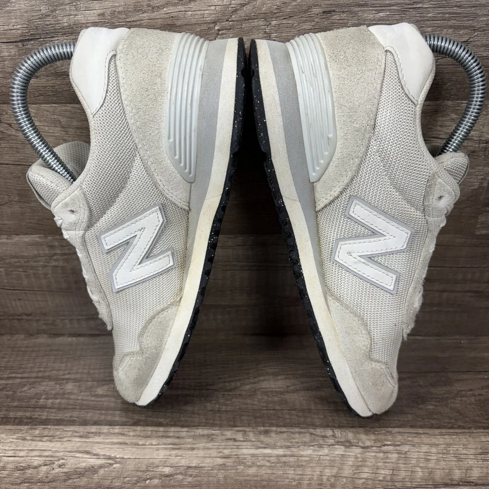 New Balance 515 Suede Gray White Womens US Size 7.5 EUR 38 WL515WHT Sneakers
